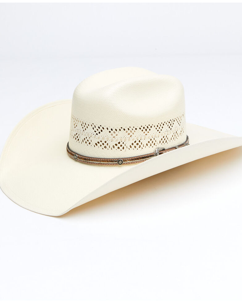 Larry Mahan Men's 10X Natural Palomino Western Straw Hat , Natural, hi-res