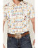 Image #3 - Dale Brisby Men's Cactus Conversational Print Short Sleeve Snap Western Shirt, Teal, hi-res