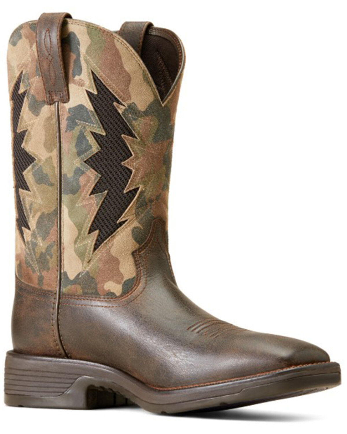 Image #1 - Ariat Men's Ridgeback VentTEK Performance Western Boots - Broad Square Toe, Brown, hi-res