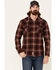 Image #1 - Flag & Anthem Men's Thornton Maroon Plaid Long Sleeve Snap Western Shirt , Maroon, hi-res