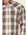 Stetson Men's Ranch Dobby Plaid Long Sleeve Snap Western Shirt , Red, hi-res