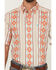 Image #3 - Ariat Men's Wade Southwestern Striped Short Sleeve Button-Down Western Shirt, Tan, hi-res