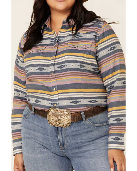 Image #3 - Ariat Women's R.E.A.L. Sunset Beauty Long Sleeve Western Shirt - Plus, Multi, hi-res