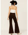 Rollas Women's Eastcoast Flare Corduroy Jeans, Brown, hi-res