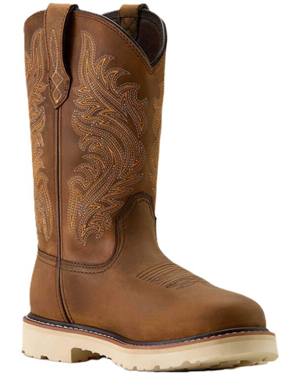 Ariat Men's Activator Argo Waterproof Work Boots - Soft Toe, Brown, hi-res