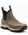 Image #1 - RANK 45® Men's 6.5" Rubber Ankle Boots - Round Toe, Brown, hi-res