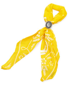 Idyllwind Women's Yellow From The West Bandana Necklace, Yellow, hi-res