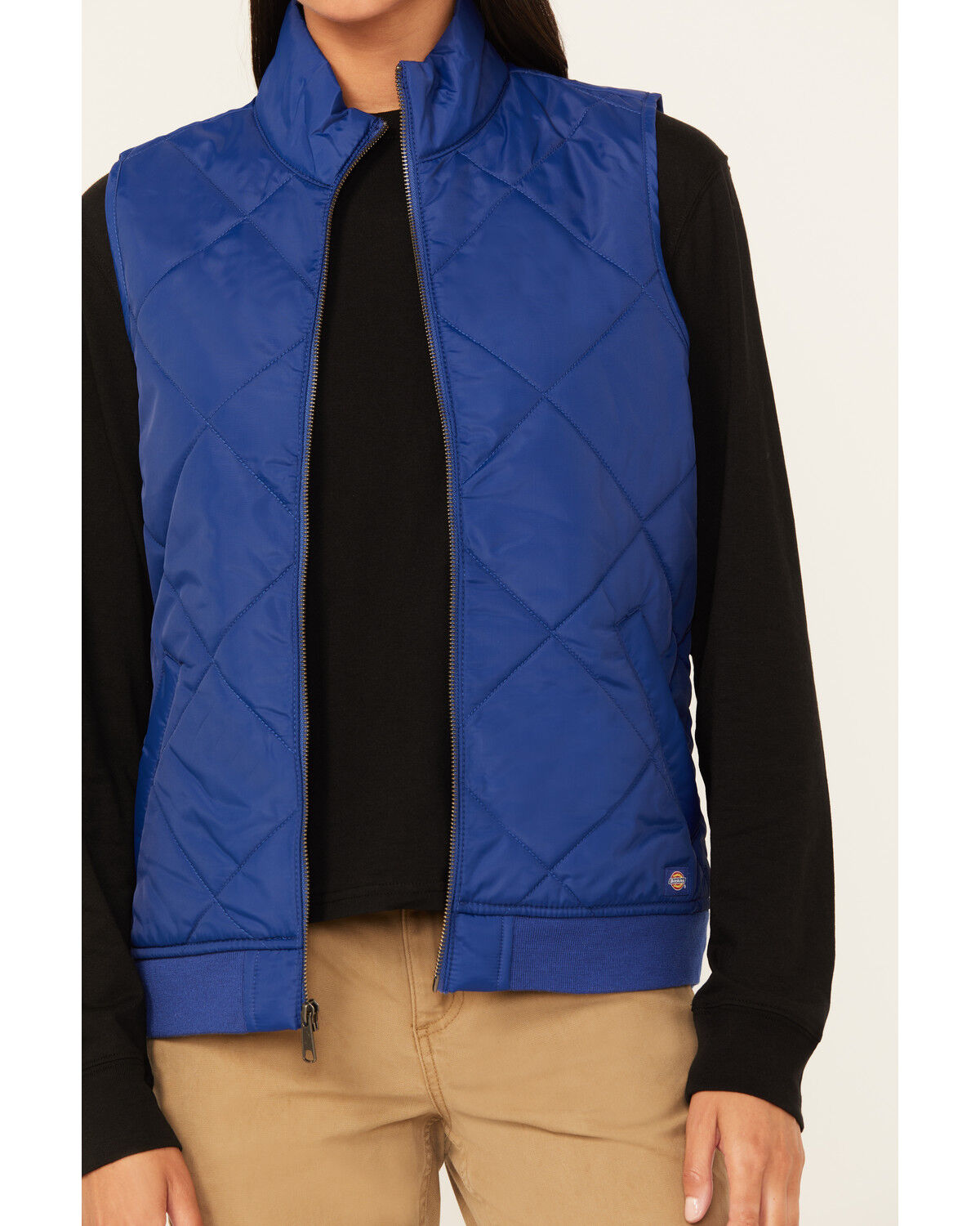 Image #3 - Dickies Women's Quilted Vest, Blue, hi-res