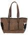 Image #2 - STS Ranchwear by Carroll Women's Cowhide Montana Tote, Black/white, hi-res