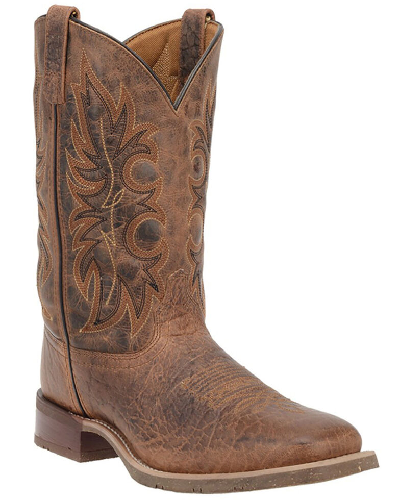 Laredo Men's Rancher Rust Stockman Western Boots - Square Toe, Brown, hi-res
