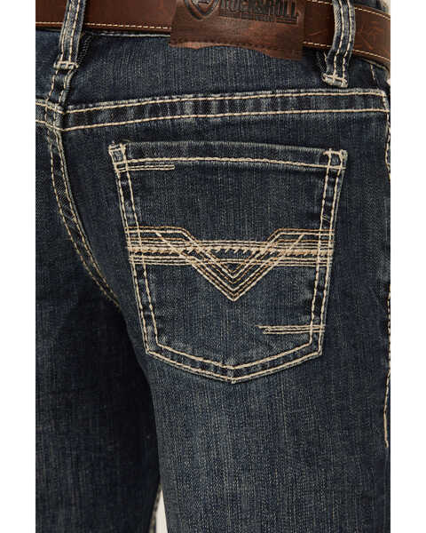 Image #4 - Rock & Roll Denim Boys' Medium Wash Reflex Vintage Bootcut Denim Jeans , Blue, hi-res