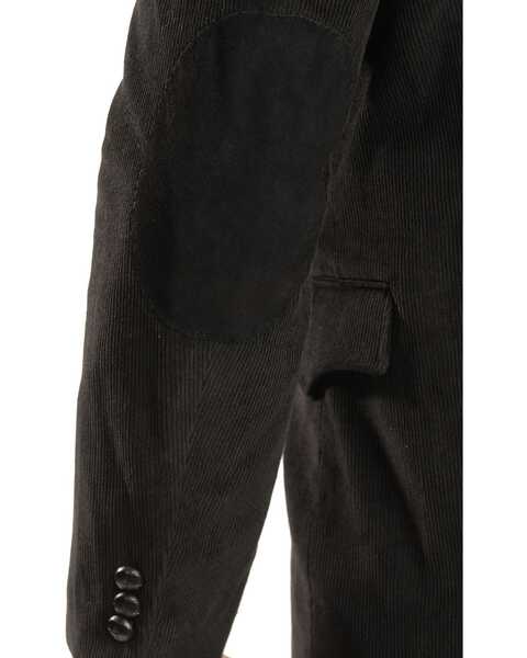Circle S Corduroy Sport Coat - Short, Reg, Tall, Black, hi-res