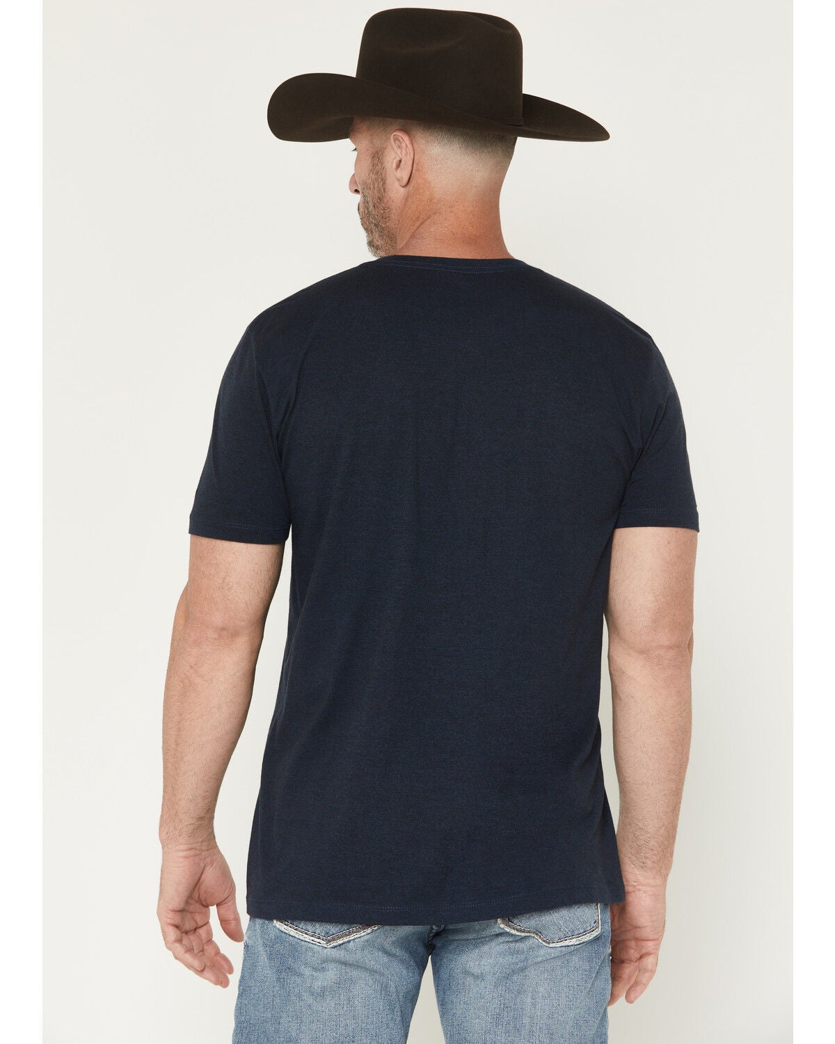 Image #4 - Cinch Men's Ranch Rodeo Logo Short Sleeve Graphic T-Shirt, Navy, hi-res