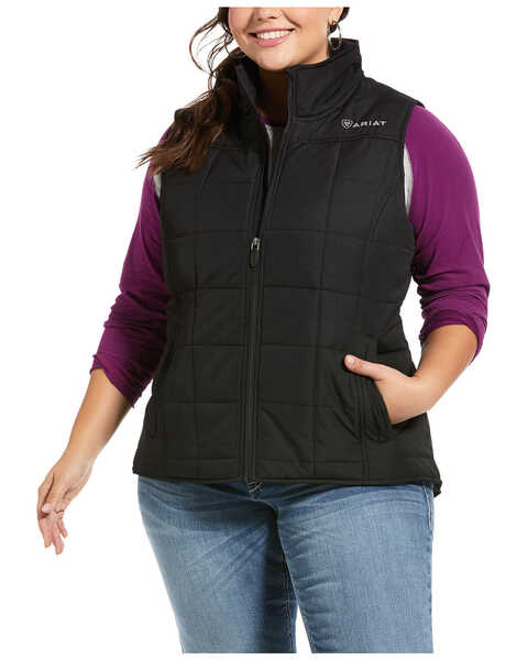 Ariat Women's Crius Insulated Vest - Plus , Black, hi-res