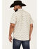 Image #4 - Moonshine Spirit Men's Groove Geo Print Short Sleeve Snap Western Shirt, White, hi-res