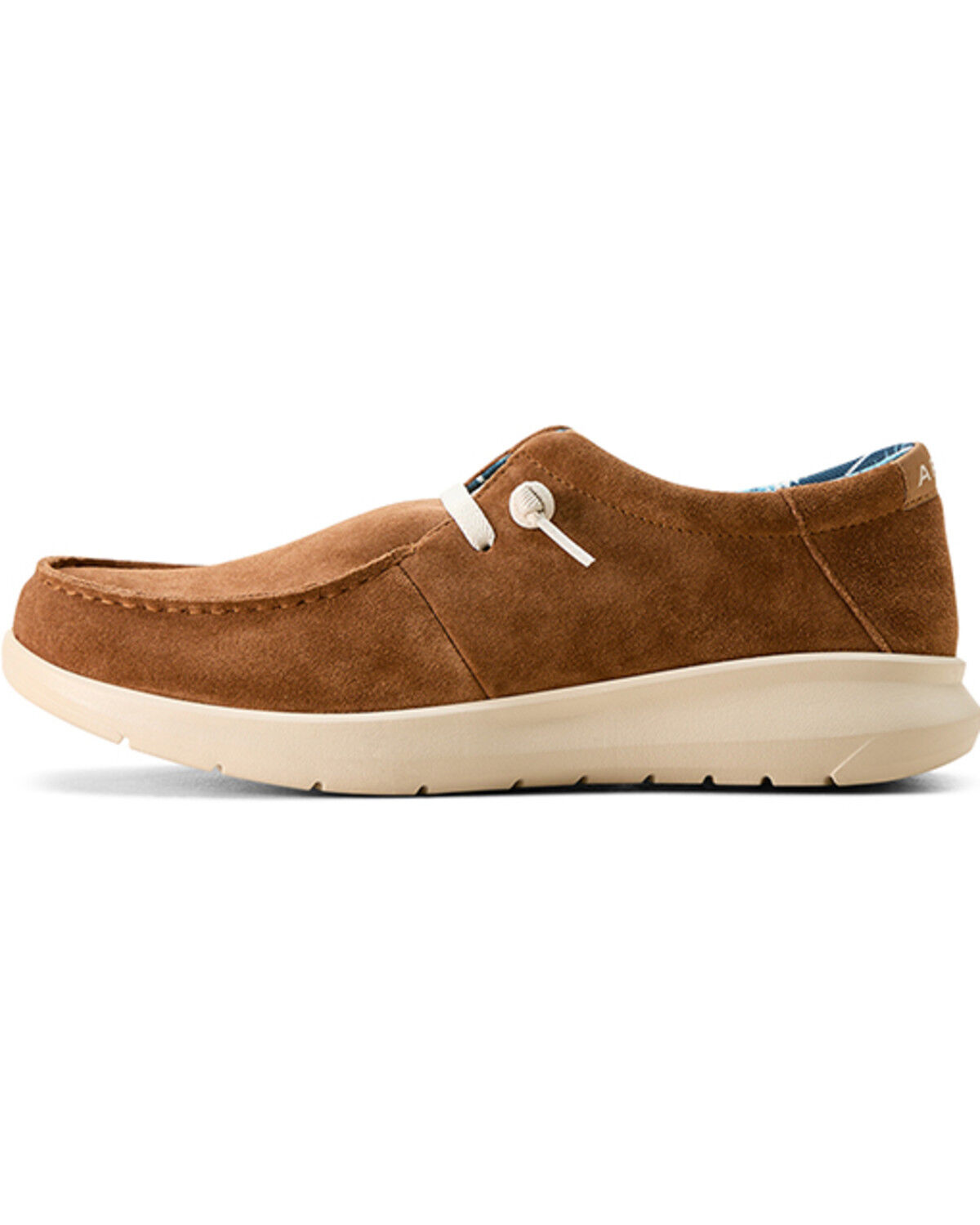 Image #2 - Ariat Men's Suede Hilo Casual Shoes - Moc Toe, Brown, hi-res