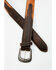 Image #2 - Cody James Men's Embossed Croco Print Leather Belt, Pecan, hi-res
