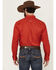 Image #4 - Ariat Men's Team Logo Solid Long Sleeve Button-Down Western Shirt, Red, hi-res