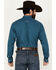 Image #4 - Ariat Men's Garrick Wrinkle Free Southwestern Paisley Print Long Sleeve Button-Down Shirt - Tall , Blue, hi-res