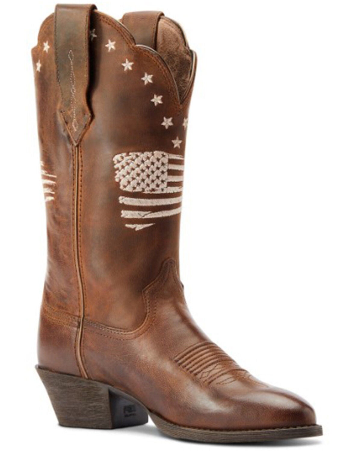 Ariat Women's Heritage Liberty StretchFit Western Boots - Round Toe, Brown, hi-res