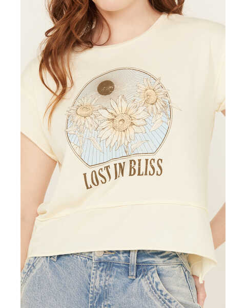 Image #3 - Cleo + Wolf Women's Lost in Bliss Tee, Cream, hi-res