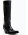 Image #1 - Sendra Women's Diana Slouch 15" Pull On Western Boots - Snip Toe, Black, hi-res