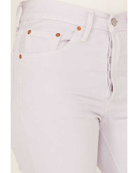 Image #2 - Levi's Women's 501 High Rise Straight Cropped Jeans, Light Purple, hi-res