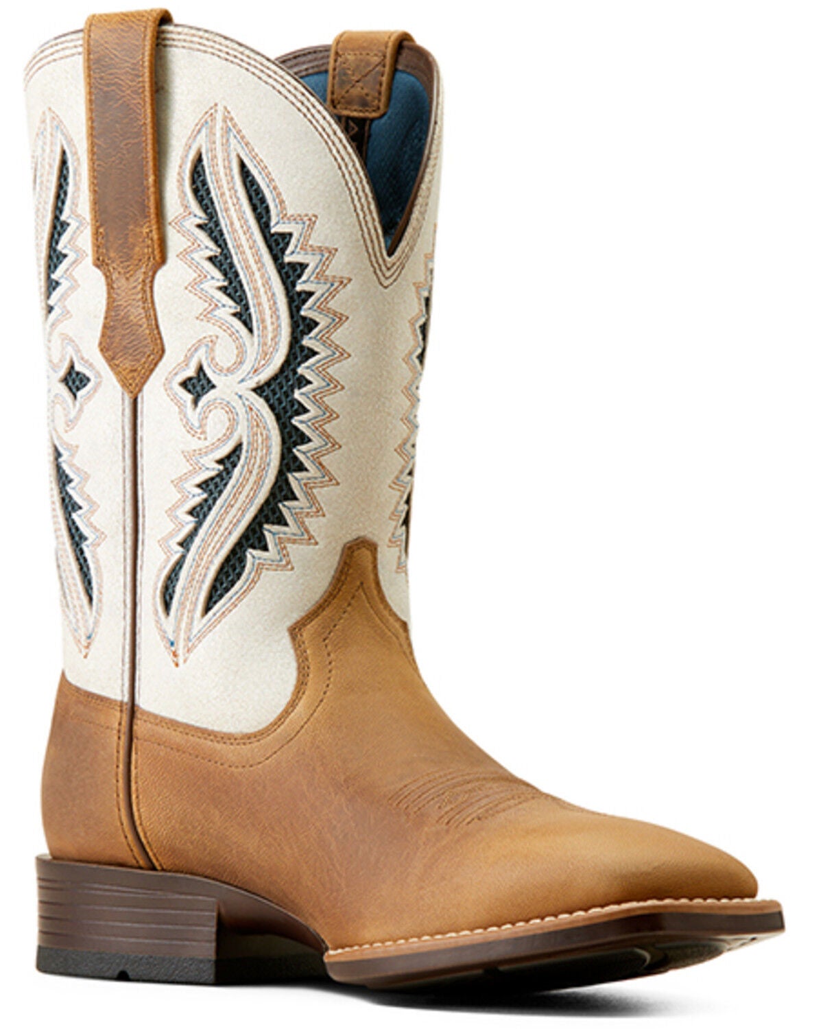 Image #1 - Ariat Men's Rowder VentTek 360&deg; Western Boots - Broad Square Toe, Brown, hi-res
