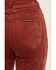 Image #2 - Rolla's Women's East Coast High Rise Corduroy Flare Pants, Brick Red, hi-res