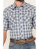 Image #3 - Wrangler Retro Men's Plaid Print Long Sleeve Snap Western Shirt, Blue, hi-res