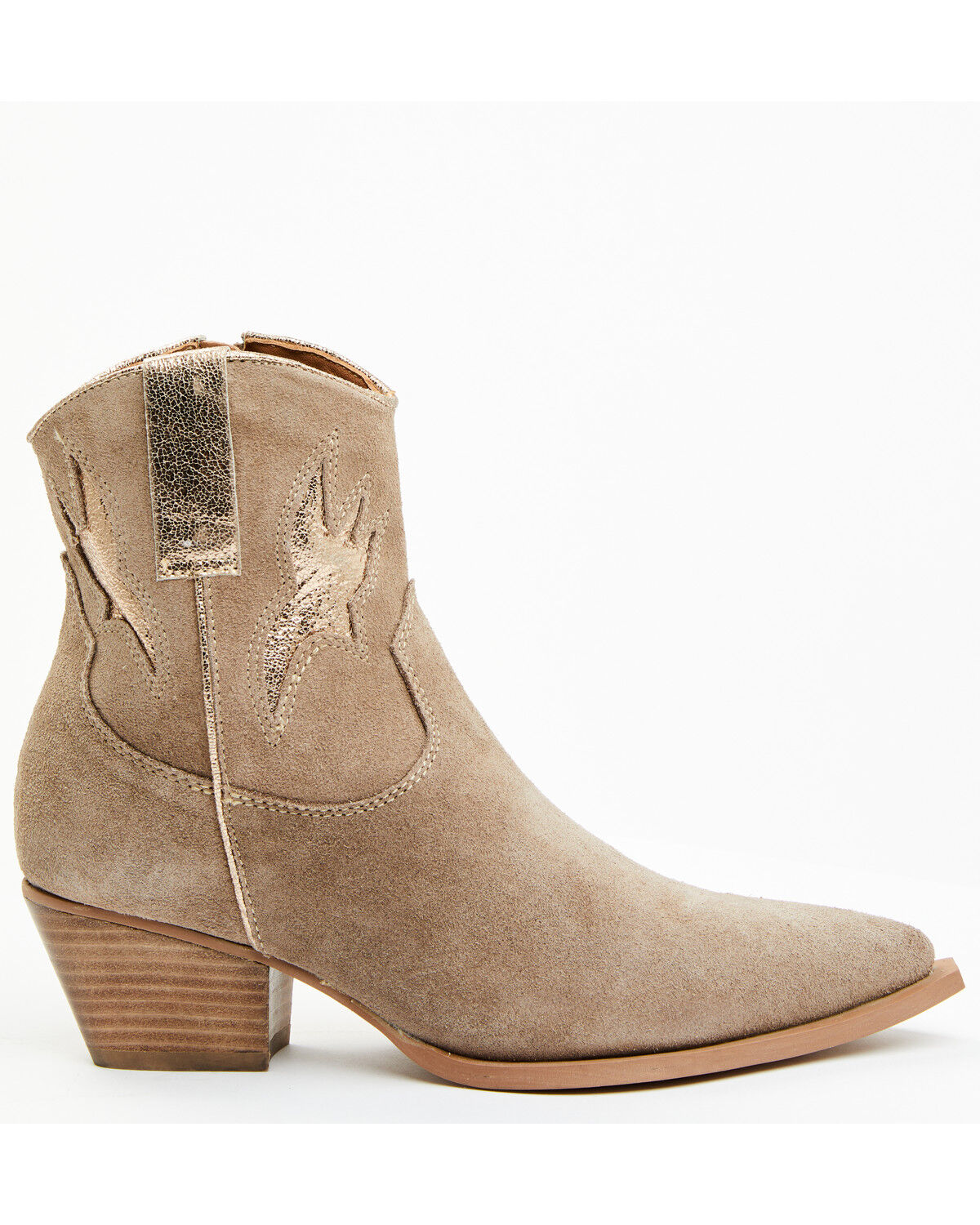 Image #2 - Diba True Women's Moon Water Western Booties - Snip Toe, Taupe, hi-res