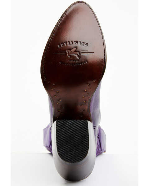 Image #7 - Idyllwind Women's Wheels Metallic Leather Booties - Pointed Toe, Purple, hi-res