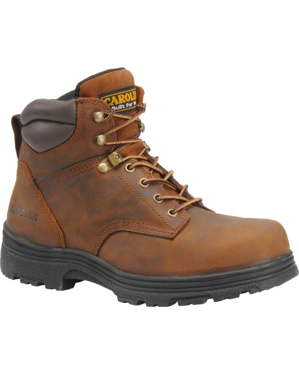 Image #1 - Carolina Men's Waterproof Work Boots - Soft Toe, Brown, hi-res