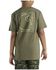 Image #1 - Carhartt Boys' Logo Short Sleeve Graphic T-Shirt, Olive, hi-res