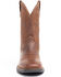Image #4 - Brothers and Sons Men's Fishing Lite Western Performance Boots - Broad Square Toe, Honey, hi-res