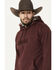 Image #2 - Hooey Men's Boot Barn Exclusive Embroidered Logo Hooded Sweatshirt, Maroon, hi-res