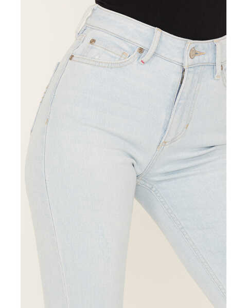 Image #2 - Idyllwind Women's Light Wash West Avenue High Risin Distressed Flare Jeans, Light Wash, hi-res