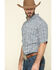 Image #3 - Tuf Cooper Men's Competition White Stretch Paisley Print Short Sleeve Western Shirt , Blue, hi-res