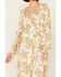 Image #3 - Free People Women's Jaymes Floral Print Long Sleeve Midi Dress, Yellow, hi-res