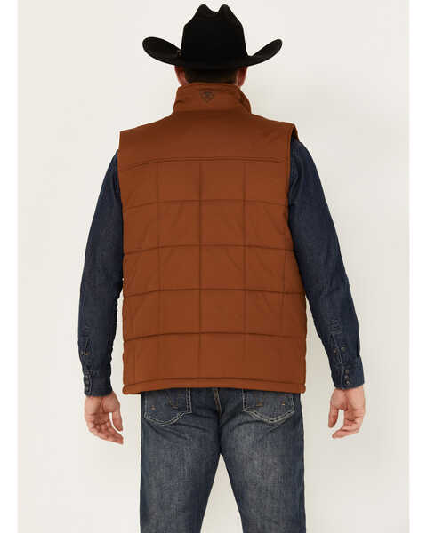 Image #4 - Ariat Men's Crius Insulated Conceal Carry Vest - Tall, Chestnut, hi-res
