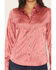 Image #3 - Shyanne Women's Roberta Long Sleeve Fringe Satin Button-Down Western Shirt, Dark Pink, hi-res