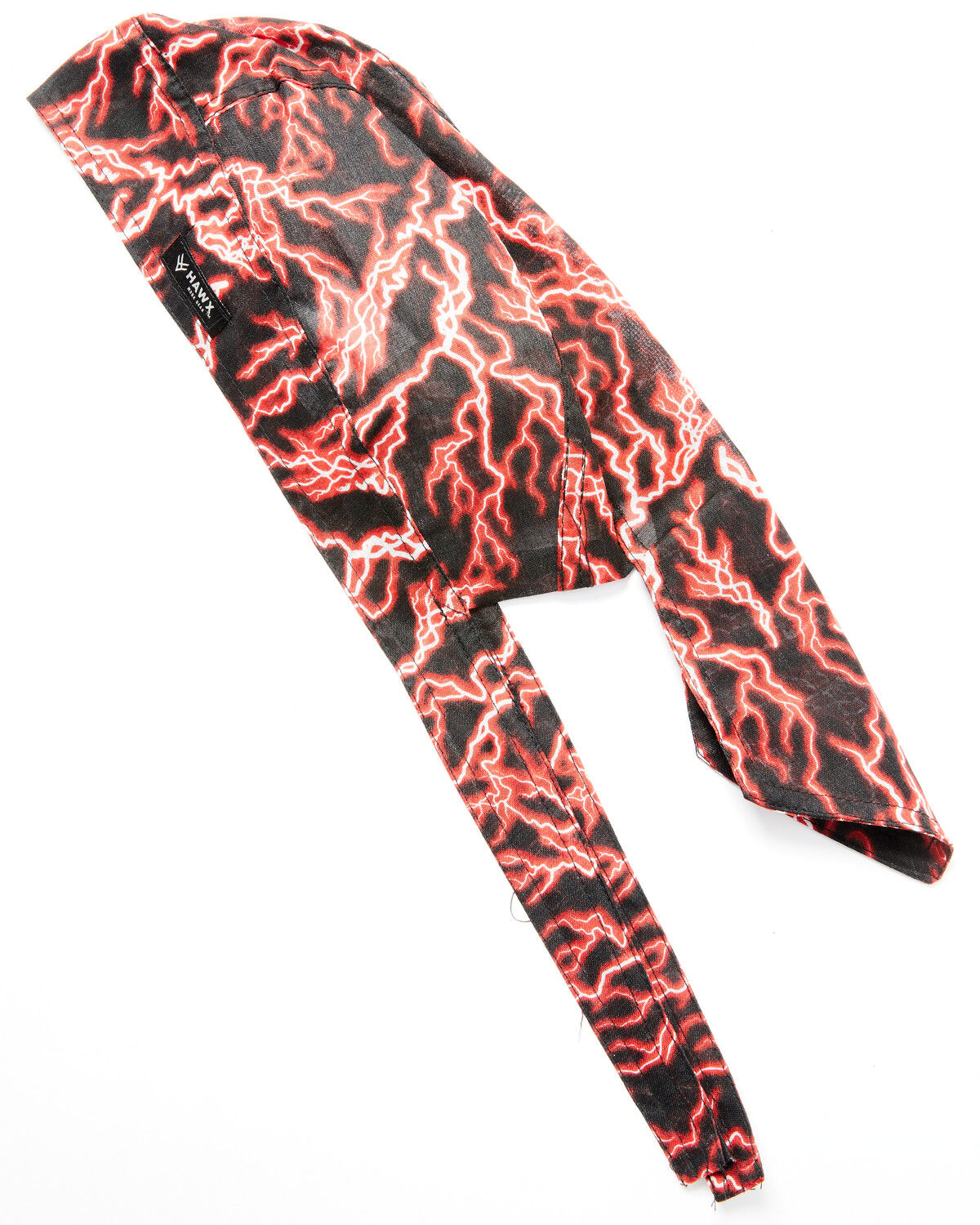 Image #1 - Hawx Men's Lightning Print Dorag Work Cap, Black, hi-res