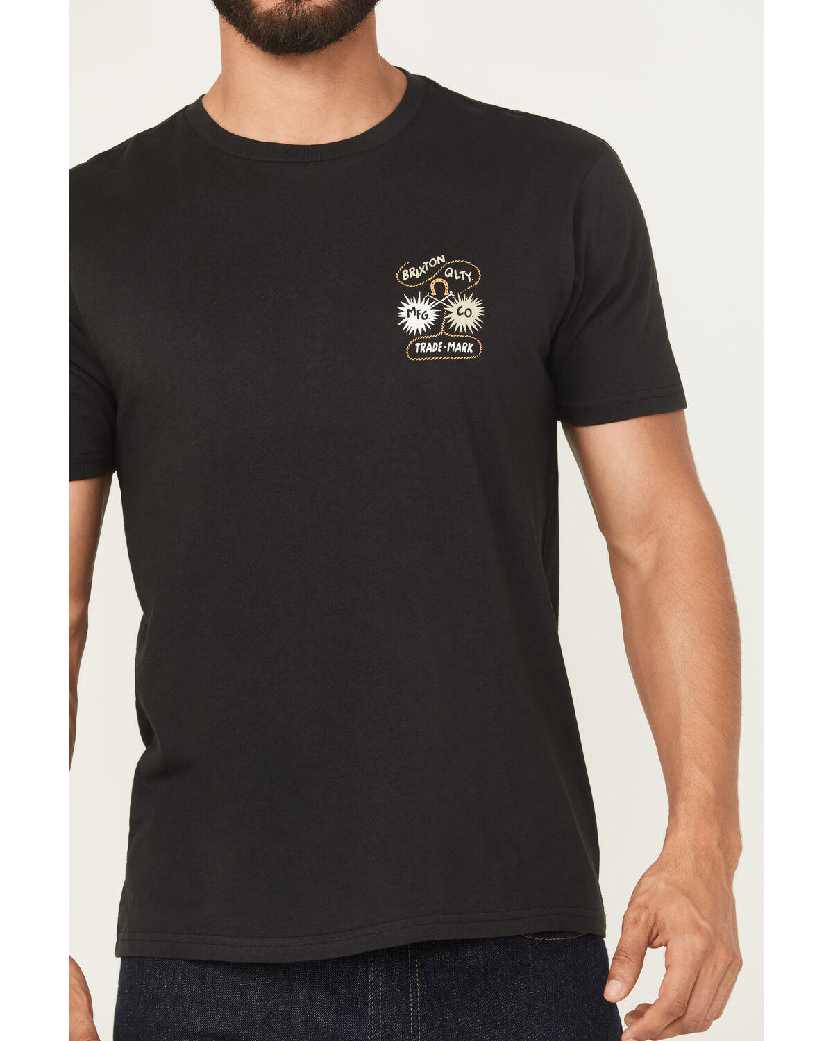 Image #3 - Brixton Men's Remo Logo Short Sleeve Graphic T-Shirt, Black, hi-res