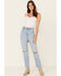 Rolla's Women's High Rise Original Straight Leg Jeans, Blue, hi-res
