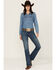 Image #3 - Wrangler Retro Women's Mae Medium Wash Mid Rise Stretch Bootcut Jeans, Medium Wash, hi-res