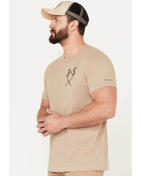 Image #2 - Brothers and Sons Men's Buffalo Logo Short Sleeve Graphic T-Shirt, Tan, hi-res
