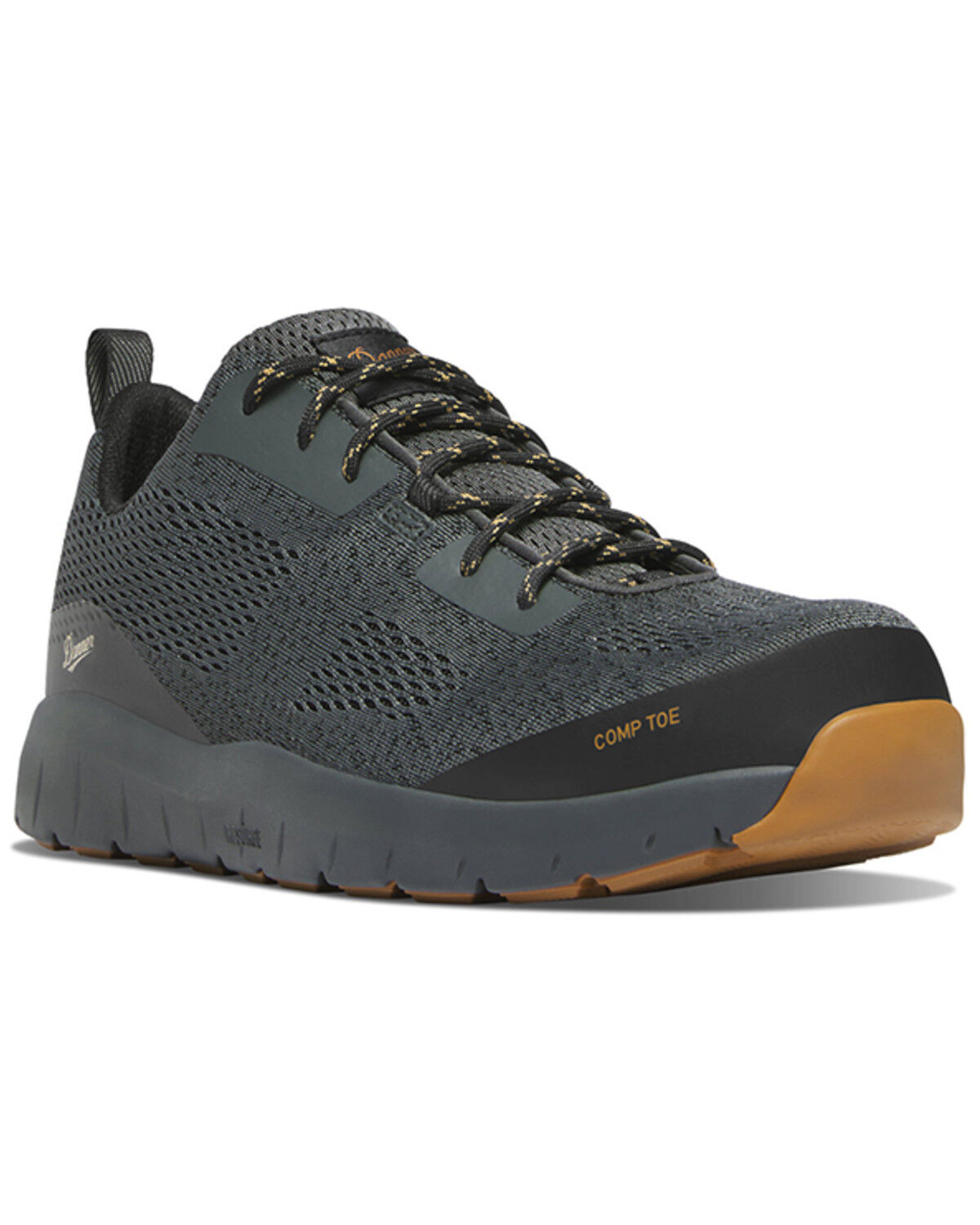 Image #1 - Danner Men's Run Time 3 Work Shoes - Composite Toe, Grey, hi-res