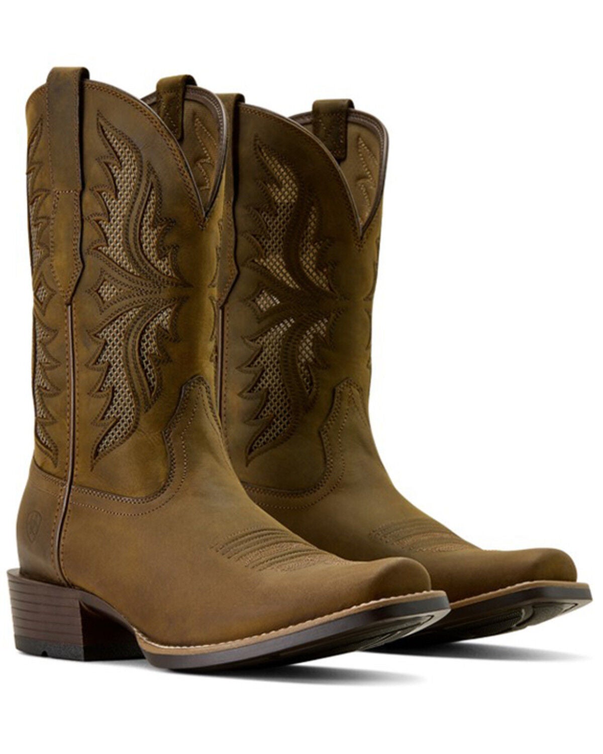 Image #4 - Ariat Men's Clearwater VentTEK Distressed Performance Western Boots - Square Toe, Brown, hi-res