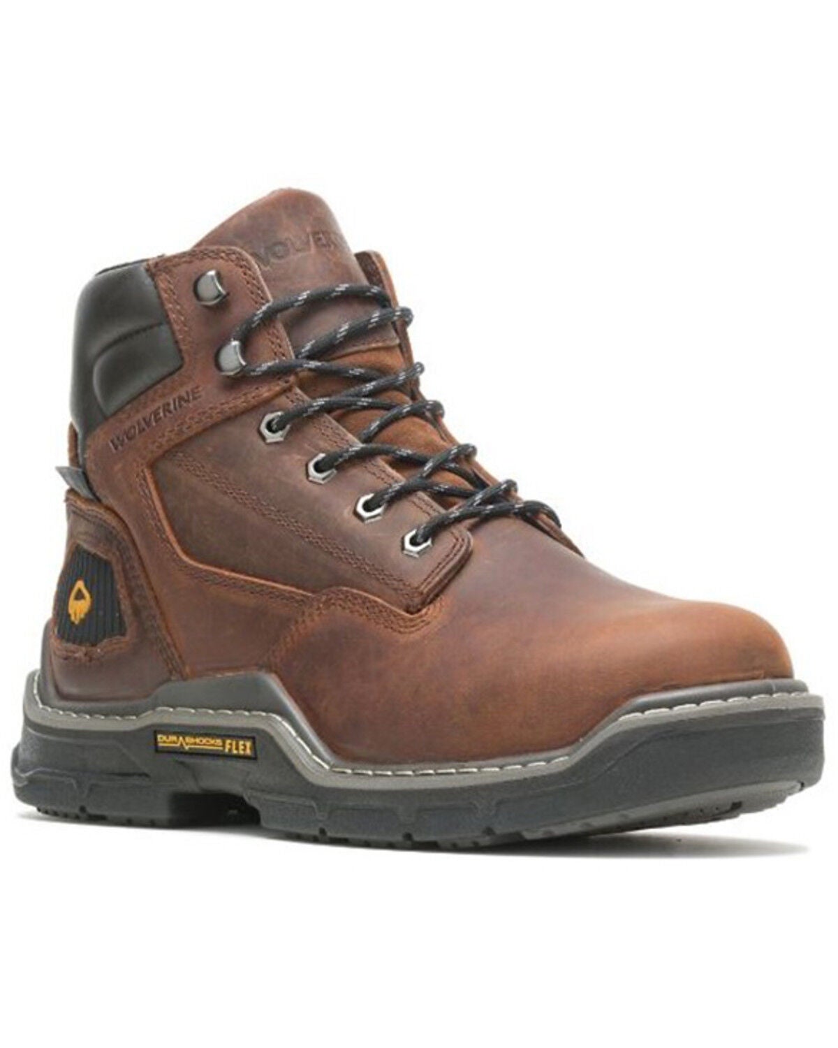 Wolverine Men's Raider Durashocks Waterproof Work Boots - Composite Toe, Brown, hi-res