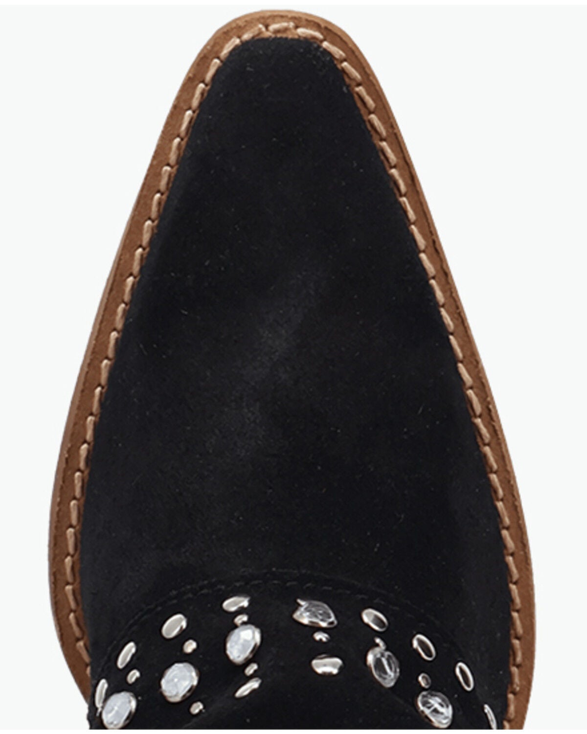 Image #6 - Dingo Women's Howdy Honey Suede Western Boots - Snip Toe, Black, hi-res